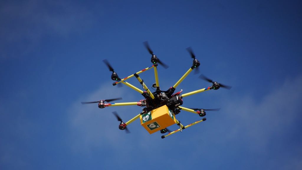 Drone delivery; autonoom vervoer met Drone naar windparken op zee