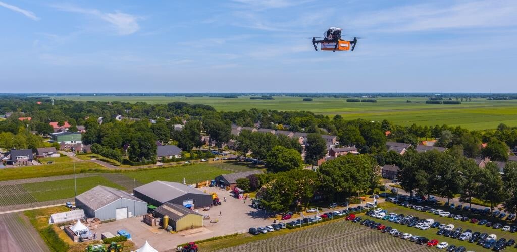 Drone boven Veenkoloniën